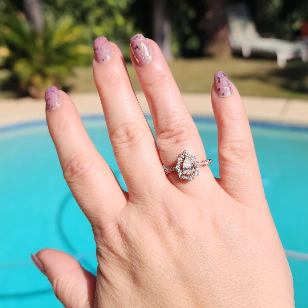 Zac Posen 1 Ct. Tw. Diamond Engagement Ring 14K Rose Gold